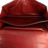 Bolso de mano Hermes Ring en cuero color burdeos - Detail D2 thumbnail