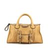 Chloé Edith handbag in beige leather - 360 thumbnail