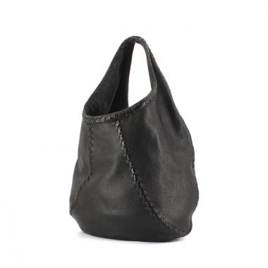 Bolso de mano Bottega Veneta en cuero negro