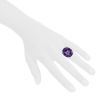 Dior Miss Dior large model ring in white gold and diamonds and in amethyst - Detail D1 thumbnail