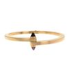Opening Cartier Menotte bracelet in pink gold and garnets - 00pp thumbnail