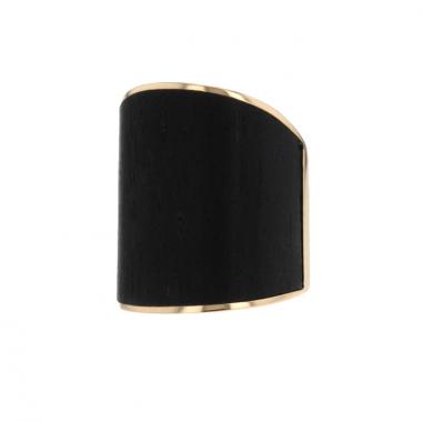Vhernier Camuration ring in pink gold and ebony