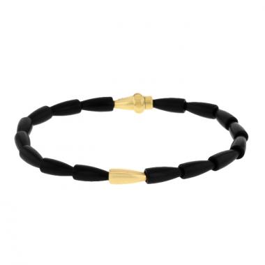 Vhernier Calla bracelet in pink gold and ebony