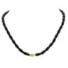 Vhernier Calla necklace in ebony and yellow gold - 00pp thumbnail