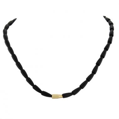 Collana Vhernier Calla in ebano e oro giallo