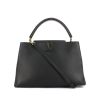 Louis Vuitton large model handbag in black grained leather - 360 thumbnail