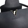 Louis Vuitton large model handbag in black grained leather - Detail D5 thumbnail
