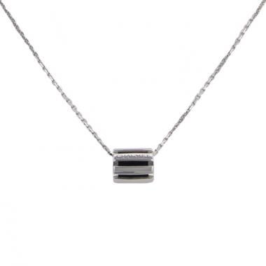 Colgante Chaumet Class One en oro blanco y caucho negro