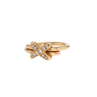 Chaumet Premiers Liens ring in pink gold and diamonds