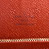 Bolso de mano Louis Vuitton en lona a cuadros revestida ébano y cuero marrón - Detail D3 thumbnail