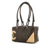 Chanel Cambon shopping bag in brown and beige quilted leather - 00pp thumbnail
