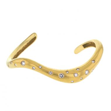Brazalete Fred Mouvementée en oro amarillo y diamantes