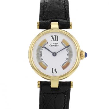 Cartier Must de plata dorada Circa  1990