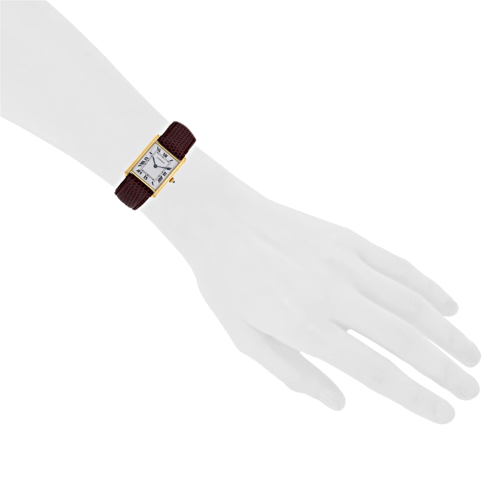 Cartier Tank Louis Cartier watch in yellow gold Circa  2000 - Detail D1