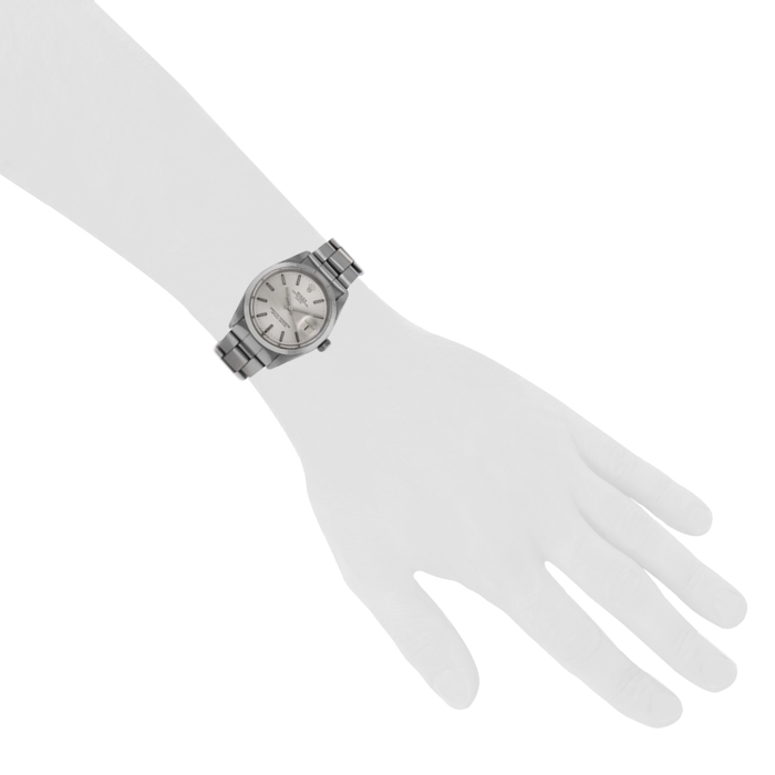 Rolex Oyster Perpetual Date watch in stainless steel Ref: 1500 Circa  1972 - Detail D1