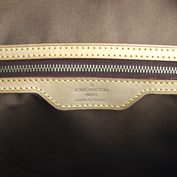 Bolso Cabás Louis Vuitton modelo grande en lona Monogram y cuero natural - Detail D3