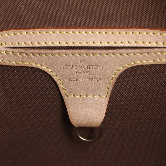 Louis Vuitton Ellipse handbag in monogram canvas and natural leather - Detail D3