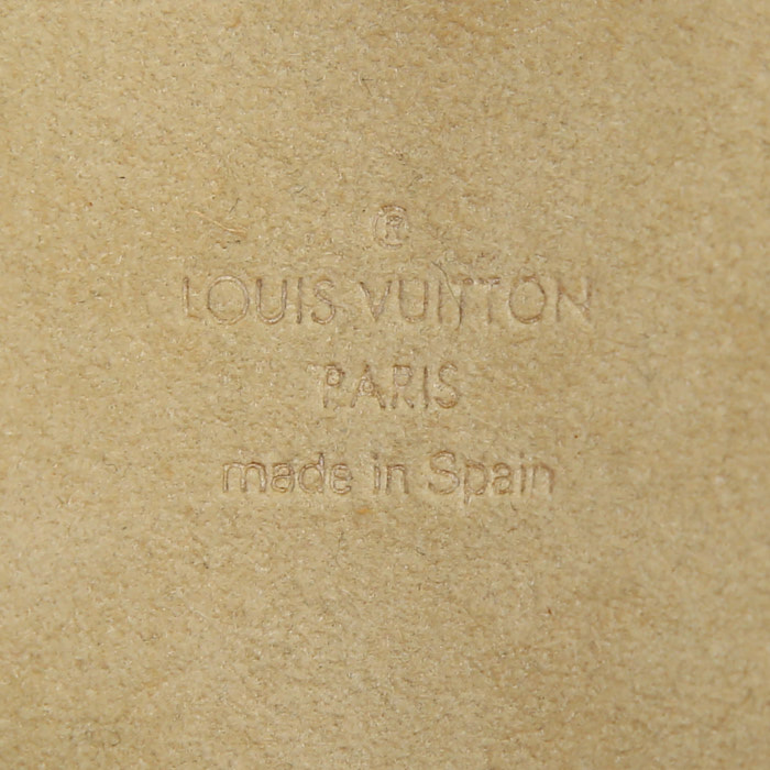Pochette-ceinture Louis Vuitton Fiorentine en toile monogram et cuir naturel - Detail D2
