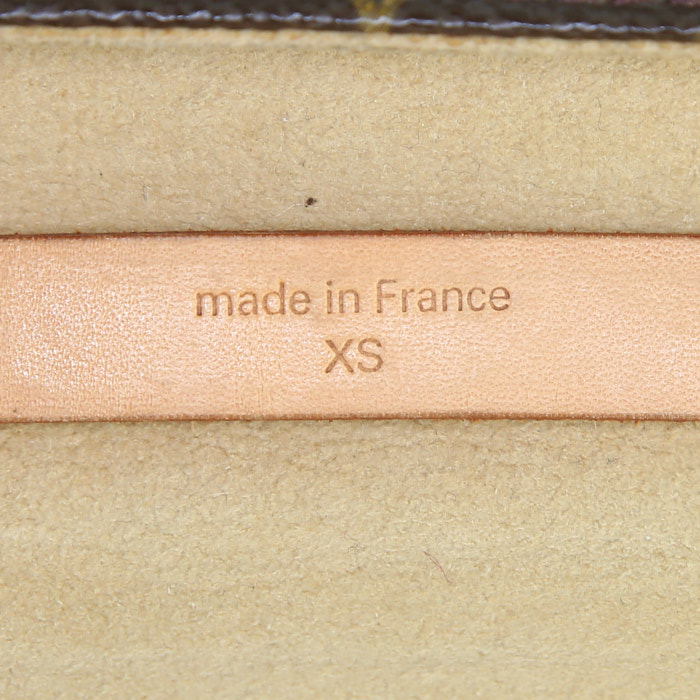 Pochette-ceinture Louis Vuitton Fiorentine en toile monogram et cuir naturel - Detail D3