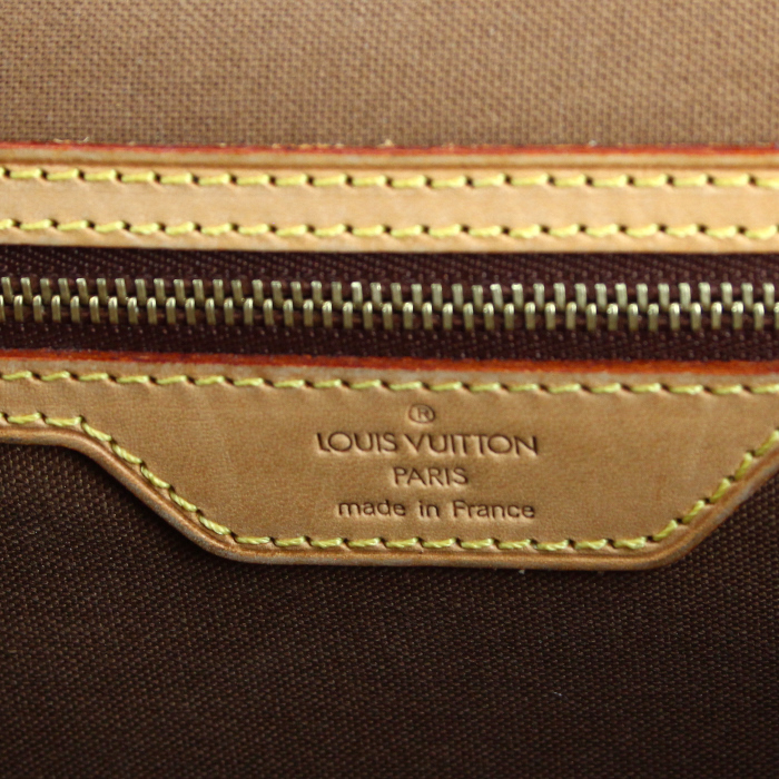 Louis Vuitton Sologne handbag in monogram canvas and natural leather - Detail D3