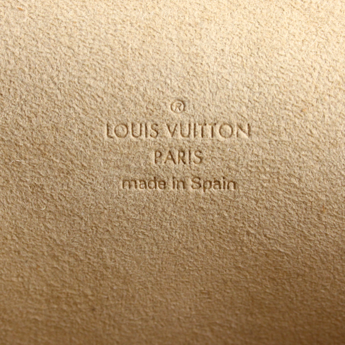 Louis Vuitton Pochette-ceinture handbag/clutch in monogram canvas and natural leather - Detail D3