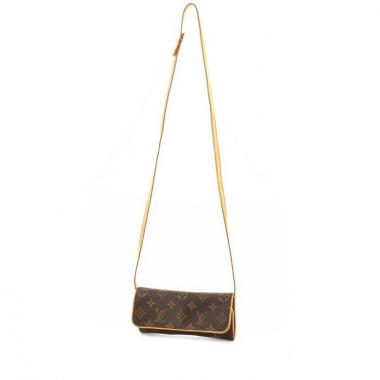 Sac/pochette Louis Vuitton Pochette-ceinture en toile monogram et cuir naturel