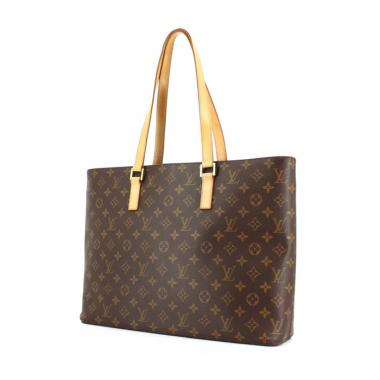 Louis Vuitton Luco handbag in monogram canvas and natural leather