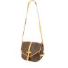Louis Vuitton Saumur handbag in monogram canvas and natural leather - 00pp thumbnail