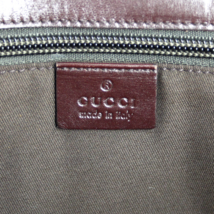 Porta-documentos Gucci en cuero Monogram marrón - Detail D3