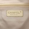 Chanel handbag in beige and gilt canvas and beige leather - Detail D3 thumbnail