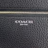 Coach handbag/clutch in black grained leather - Detail D4 thumbnail