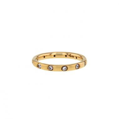 Pomellato Lucciole ring in pink gold and diamonds