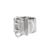 Hermes Boucle Sellier large model ring in silver - 00pp thumbnail