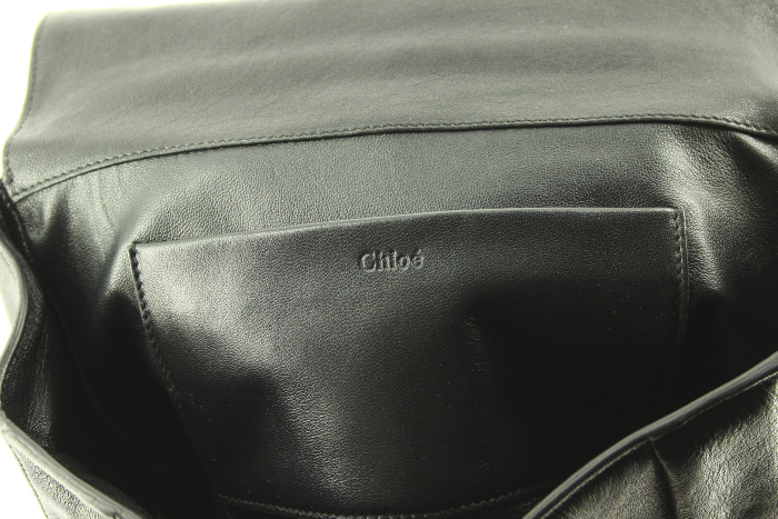 Chloé Elsie handbag in black leather - Detail D3