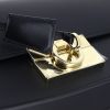 Salvatore Ferragamo handbag in black box leather - Detail D5 thumbnail