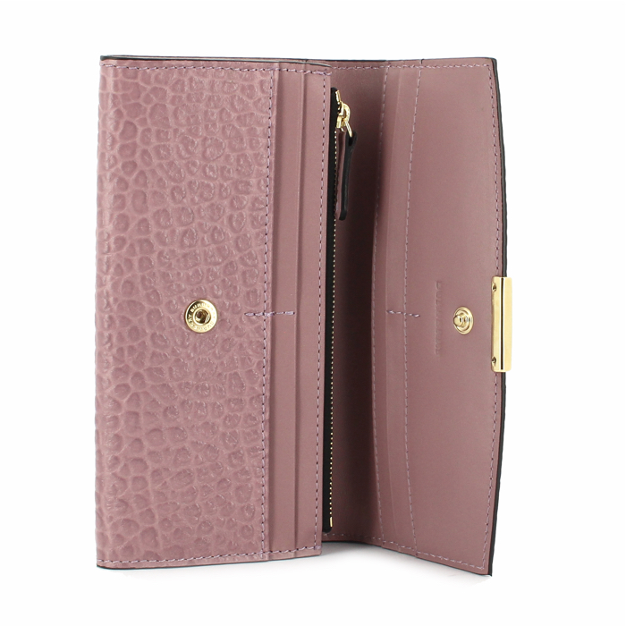 Burberry wallet in pink grained leather - Detail D3