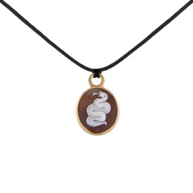 Pomellato Eva pendant in pink gold and agate