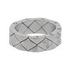 Chanel Matelassé half-articulated ring in white gold and diamonds - Detail D2 thumbnail