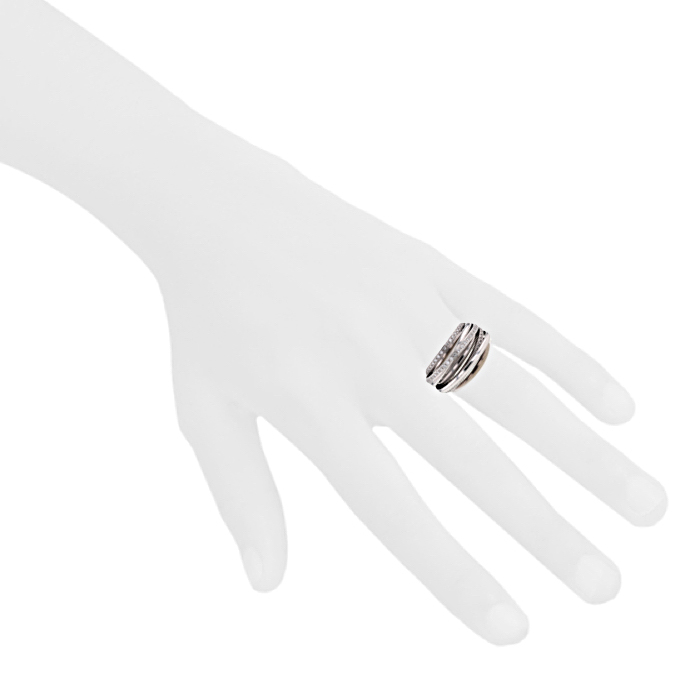 Bague De Grisogono Allegra en or blanc et diamants - Detail D1