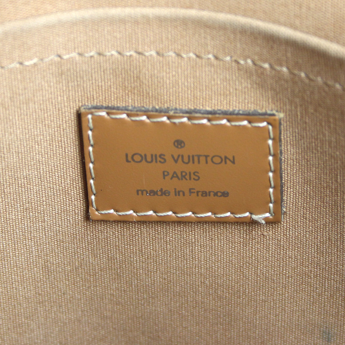 Sac à main Louis Vuitton en cuir épi marron - Detail D4