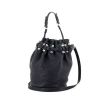 Alexander Wang handbag in dark blue grained leather - 00pp thumbnail