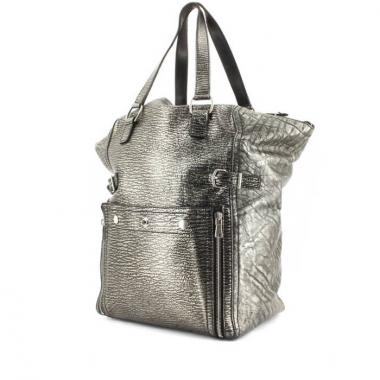 Saint Laurent Downtown Beige Leather Handbag (Pre-Owned)