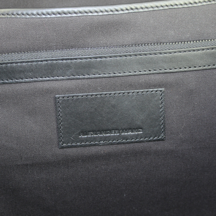 Sac à dos Alexander Wang en cuir noir et bordeaux - Detail D3