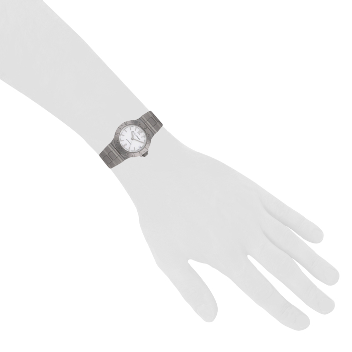 Bulgari Diagono-Automatique watch in stainless steel Circa 2000 - Detail D1