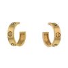 Cartier Love hoop earrings in yellow gold - 00pp thumbnail