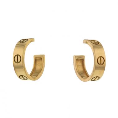 Cartier Love hoop earrings in yellow gold