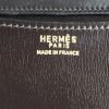 Bolso de mano Hermes Hermes Constance en cuero box marrón chocolate - Detail D4 thumbnail