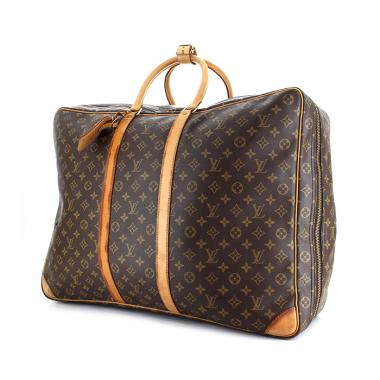 Borsa da viaggio Sirius in tela monogram cerata e pelle naturale