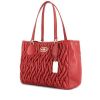 Coach handbag in red quilted leather - 00pp thumbnail