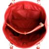 Bolso de mano Coach en cuero acolchado rojo - Detail D2 thumbnail
